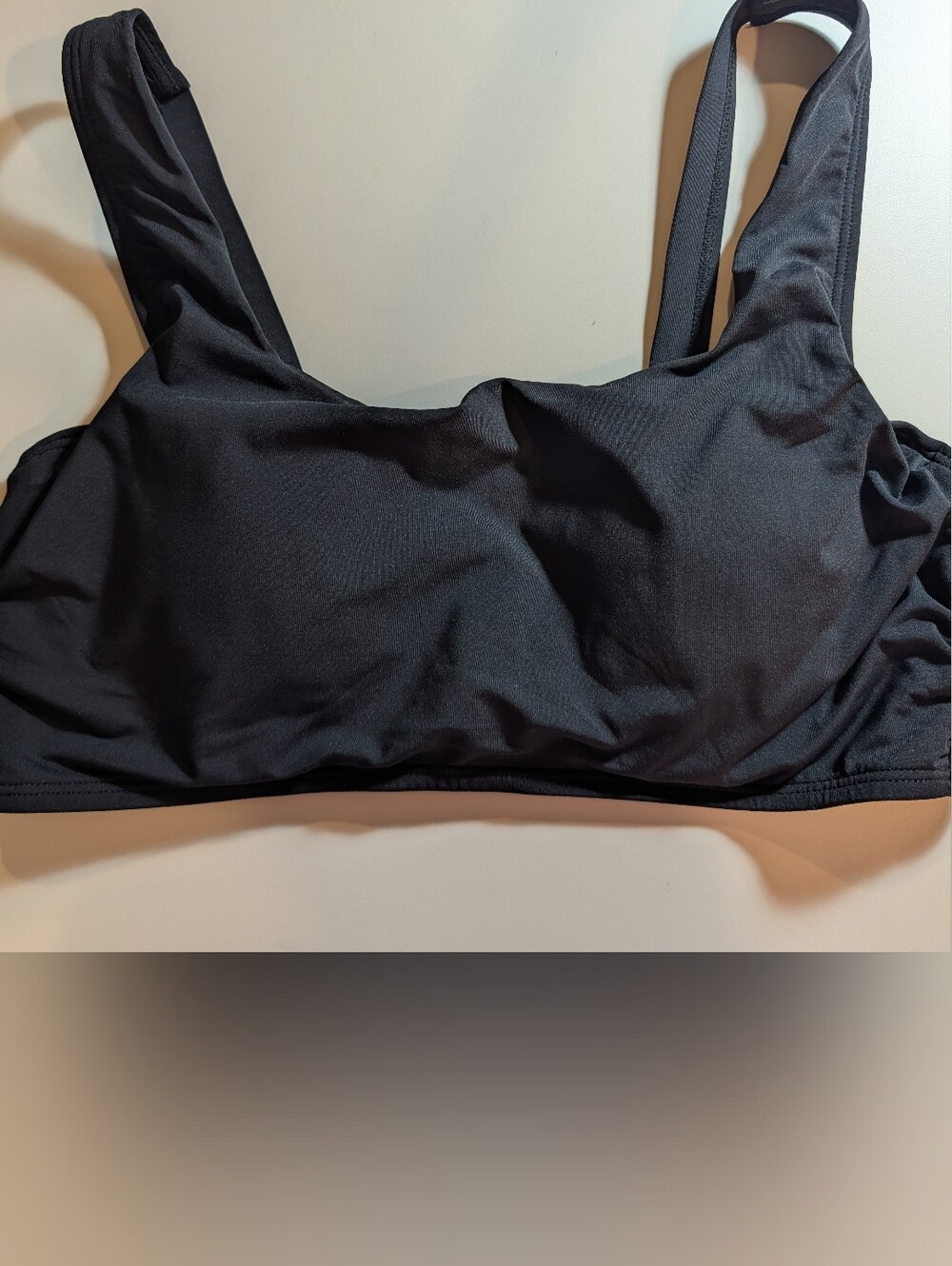 Yonique Woman's Size M Black Swim Top NWT